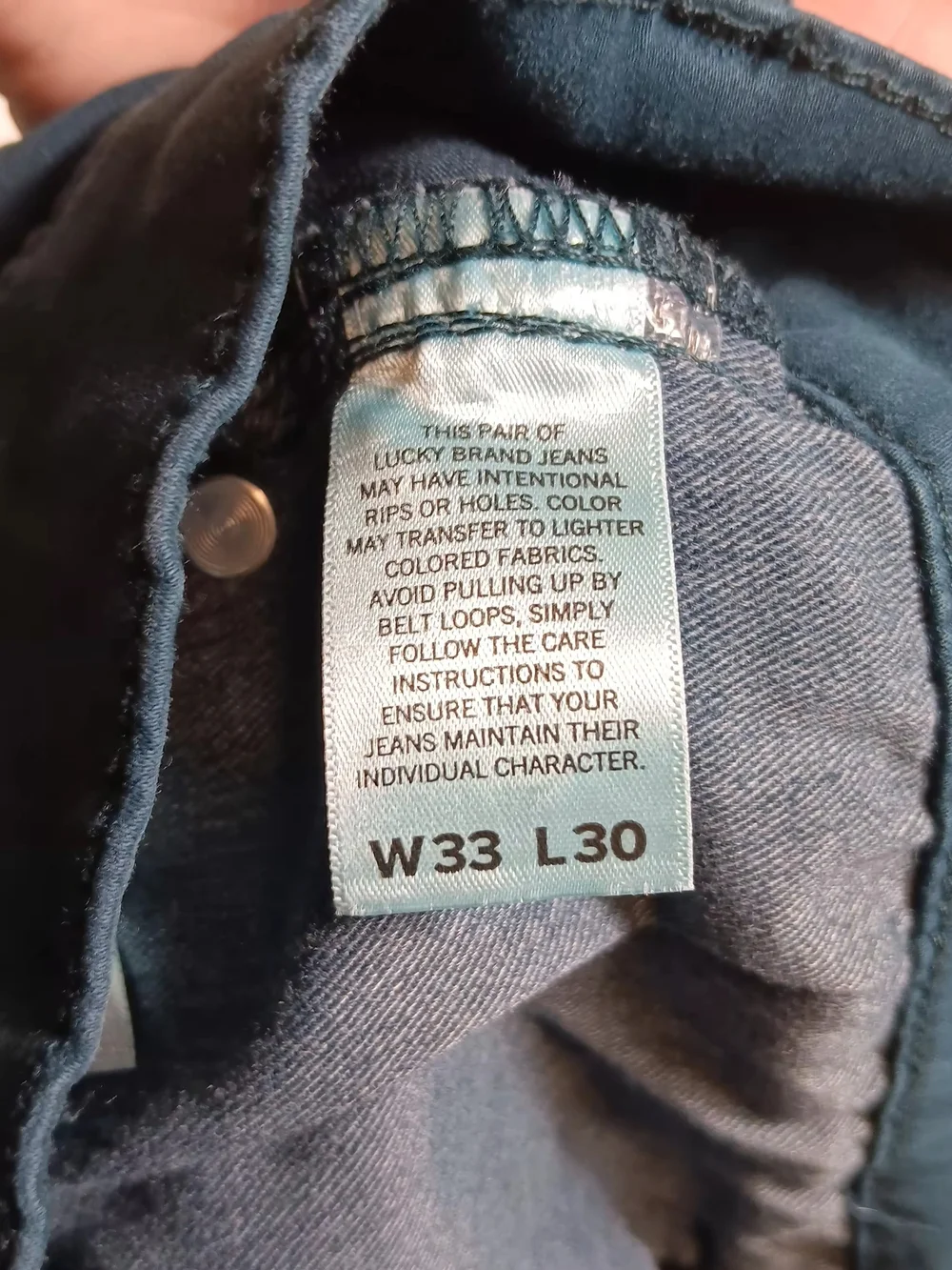 Lucky Brand Jeans Mens 33x30 Green 121 Slim Straight Stretch Casual Hipster